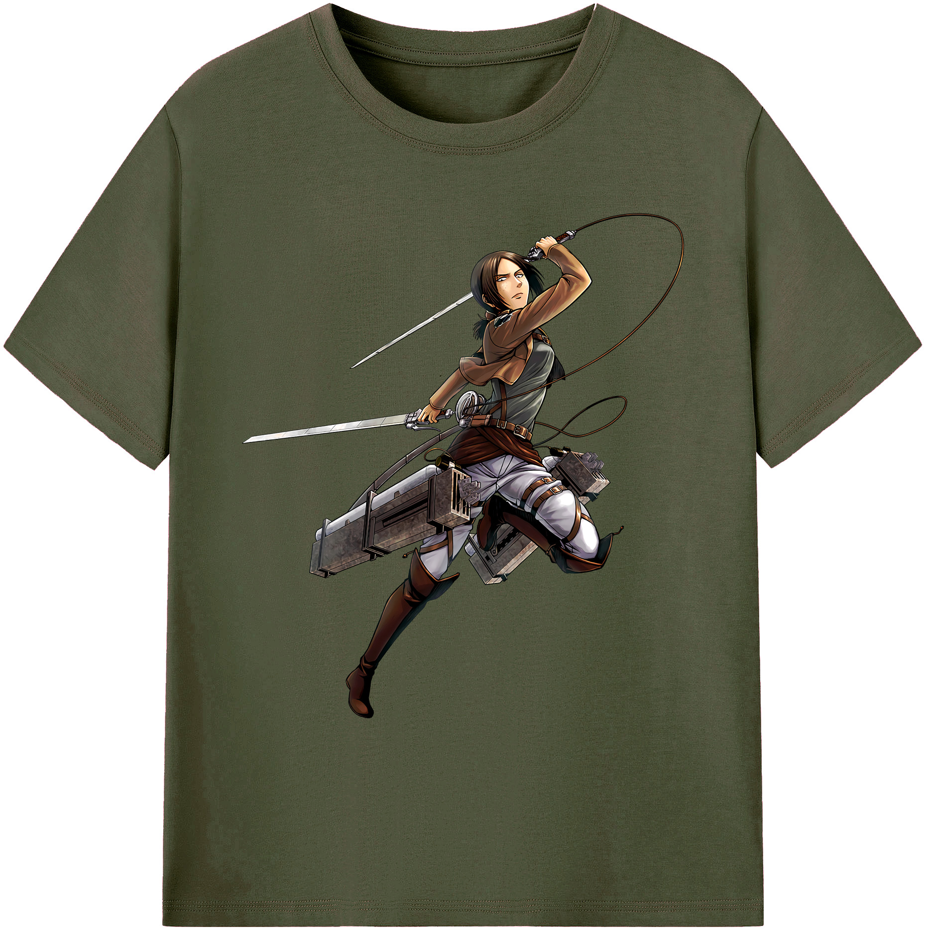 （画像用） 進撃の巨人 Attack on Titan 綿100％ メンズ半袖Tシャツ｜肌触りやわらか＆通気性